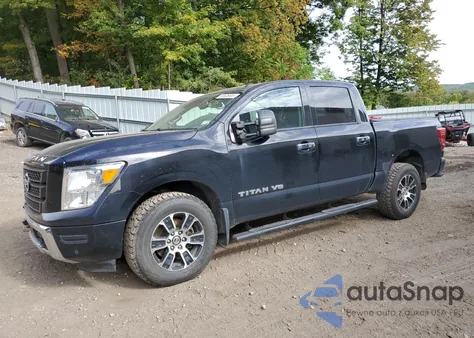 2020 Nissan Titan Sv z USA, uszkodzony, nr VIN 1N6AA1ED2LN500927